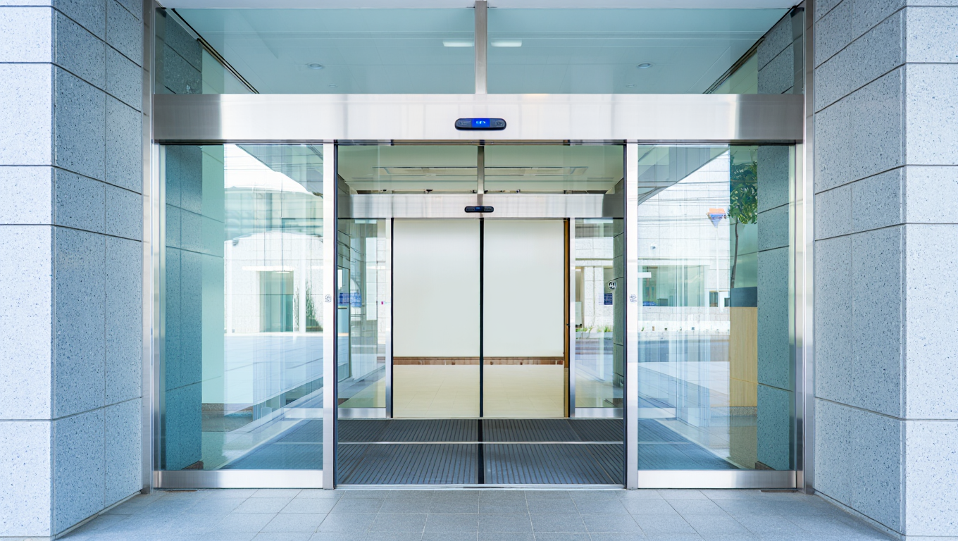 Healthcare facility automatic door service