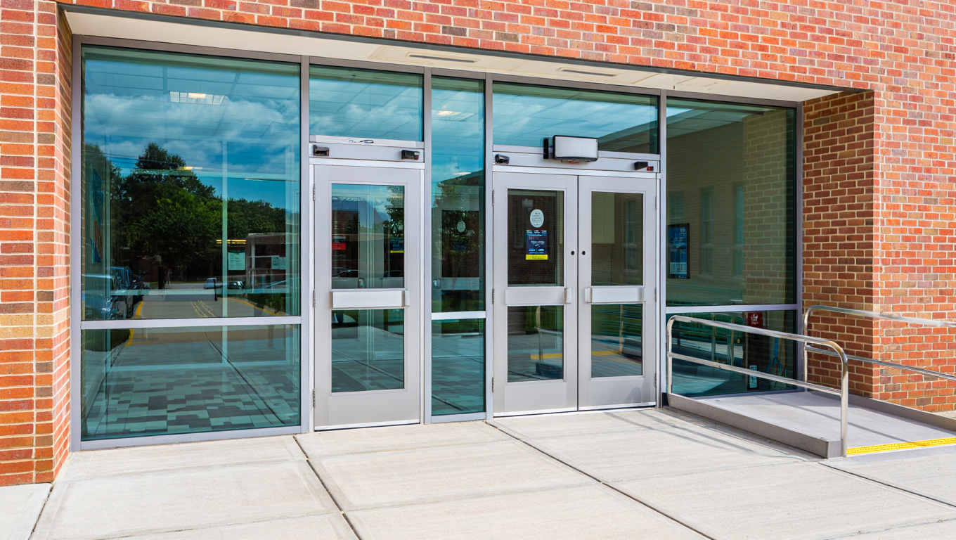 Commercial building portfolio and managed property entrance service